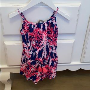 2 Lilly Pulitzer girls XS 2-3 rompers like new